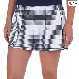 Striped Navy and White Skirt